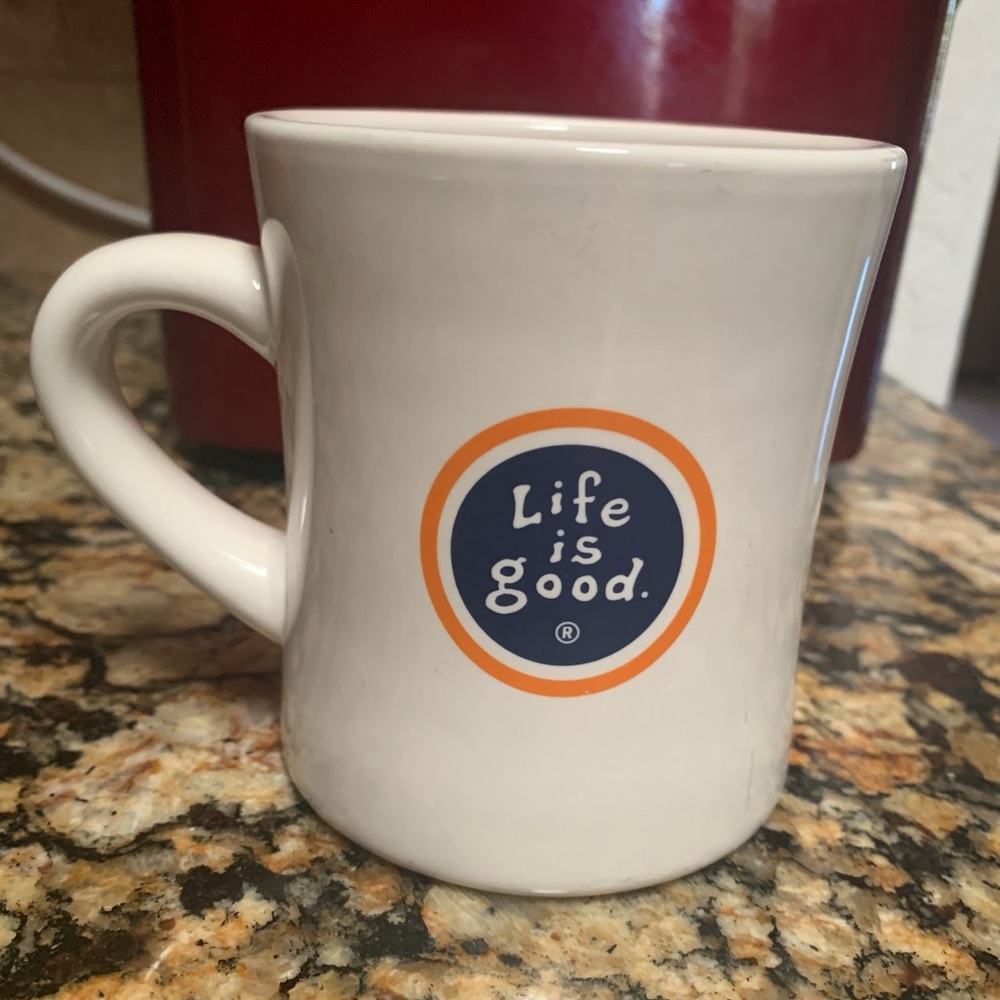 Life Is Good White Coffee Mug